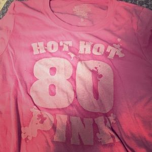 I’m selling this PINK shirt. It’s white and pink